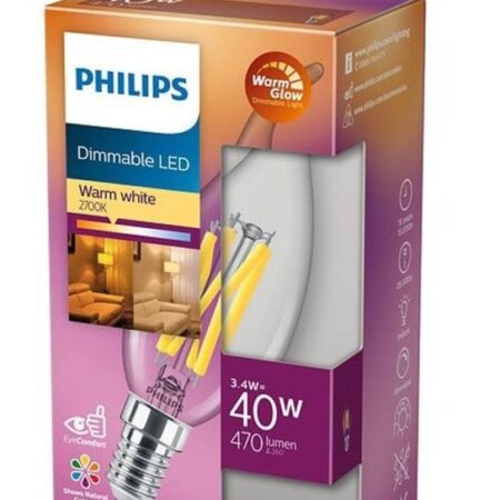 Philips led lamp E14 40W 470Lm kaars helder dimbaar | Philips