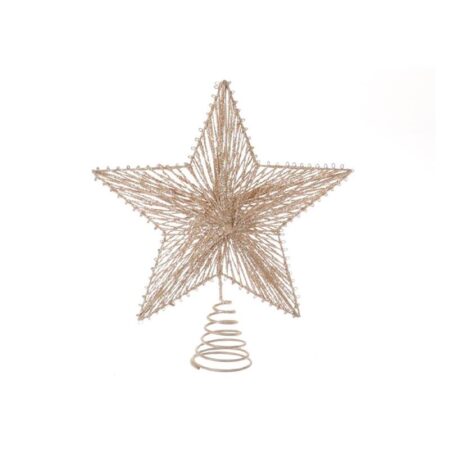 Piek Ster Spiraal Glitter 20xh23cm goud | HBX natural living