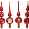 Piek glas kerstrood 31cm | Decoris