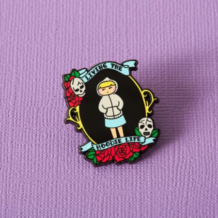 Pin Introvert Doodles Hoodie Life - Punky Pins | Punky Pins