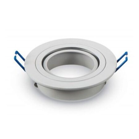 Pittsburg LED Inbouwspot - Kantelbaar armatuur - Diameter 90mm - GU10 Fitting incl. lamphouder - Rond - IP20 voor binnen - Wit | V-TAC