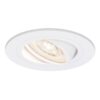 Pittsburg LED inbouwspot - 6W 570lm - GU10 LED Module - Extra plat - 4000K neutraal wit - Dimbaar - Rond - Kantelbaar - Voor binnen - Wit | HOFTRONIC