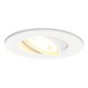 Pittsburg LED inbouwspot - GU10 4 Watt 345 lumen - 2700K Warm wit - Dimbaar - Rond - Kantelbaar - IP20 Voor binnen - Wit | HOFTRONIC
