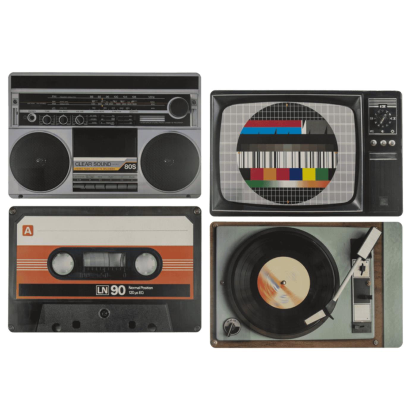 Placemat Hi-Fi elementen 44x29cm 4 ass. | OOTB