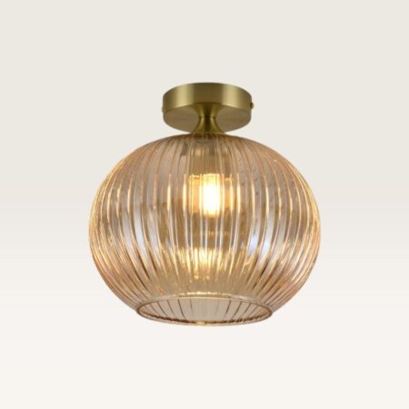 Plafondlamp Globo ambra - Lamp voor binnen