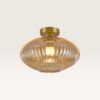 Plafondlamp Ovale ambra - Lamp voor binnen