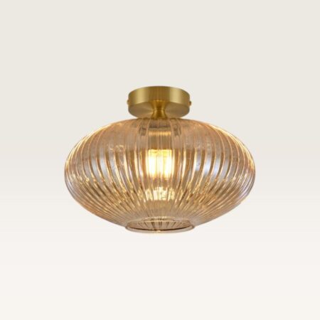Plafondlamp Ovale ambra - Lamp voor binnen