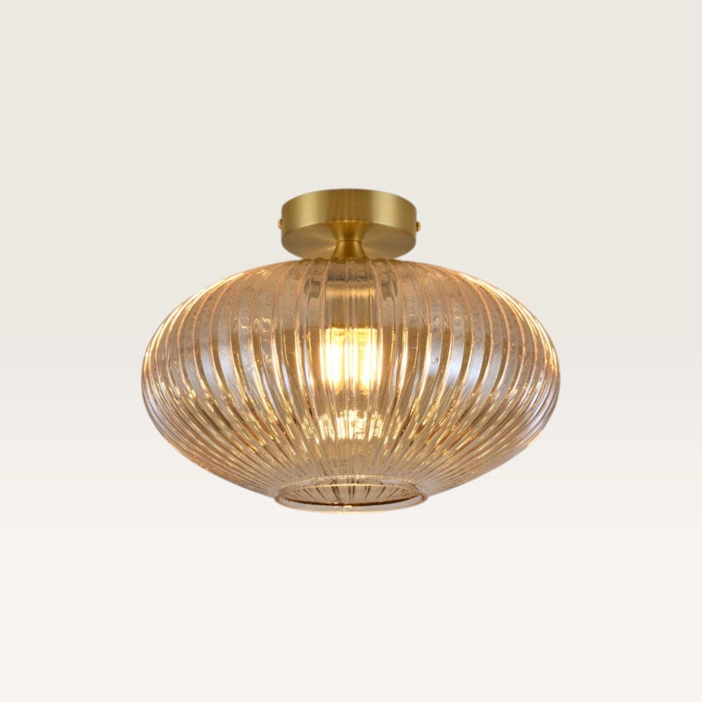 Plafondlamp Ovale ambra - Lamp voor binnen