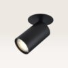 Plafondspot Carden nero - Diameter 56mm - Cilinder - GU10-fitting - IP20 voor binnen - Zwart - Met doorlusbedrading | LUSENZ