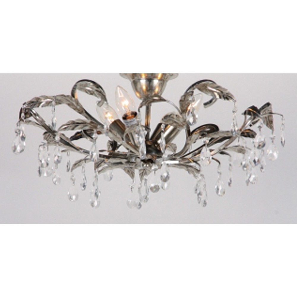 Plafonniere New Classic bladzilver 4 lichts |