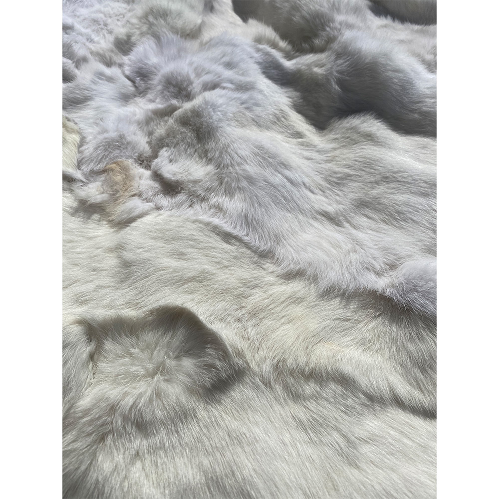 Plaid Gevoerd Vacht konijn wit |