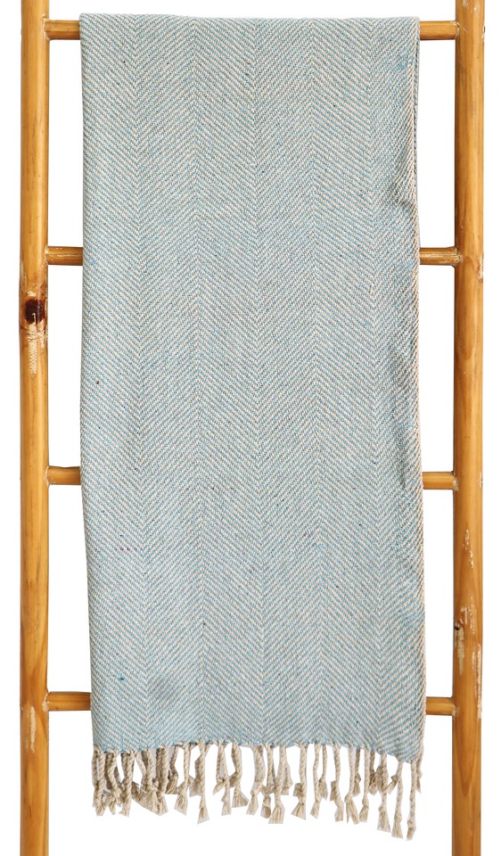 Plaid Mansay Recycled Cotton 150x125cm | House of Nature