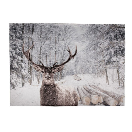 Plaid Wit Bruin Hert Winter | Clayre&Eef
