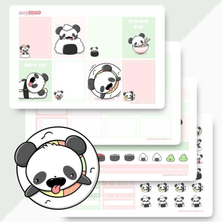 Planner Kit - Sushi Pandas | CutieSquad