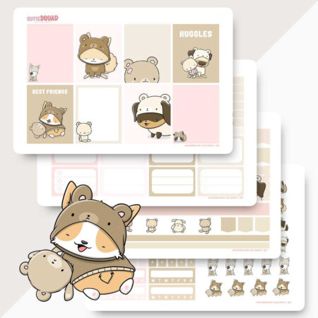 Planner Kit - Teddy Dogs | CutieSquad