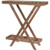 Planten tafel hout 2 levels | Home & Styling