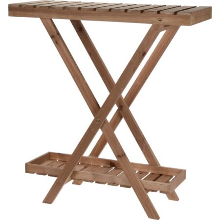 Planten tafel hout 2 levels | Home & Styling