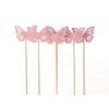 Plantensteker vlinder 6 stuks 50cm roze | HBX natural living