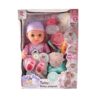 Plaspop met accesoires 26cm | Merkloos