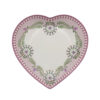 Plate Heart Shape Lila White 21.5cm | PiP Studio