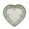 Plate Heart Shape green White 21.5cm | PiP Studio