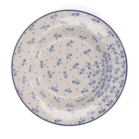 Plate deep 23.5cm - Damselfly | Bunzlau Castle