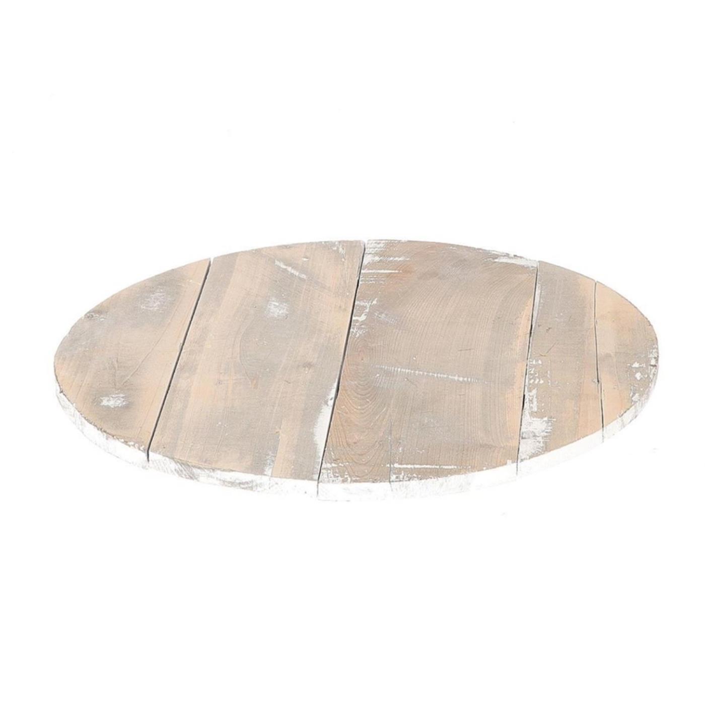 Plateau steiger grey wash Ø38xH3cm | HBX natural living