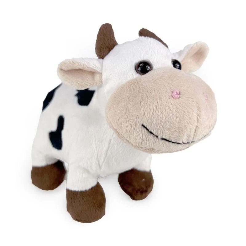 Pluche koe 23cm met kraalogen | Merkloos