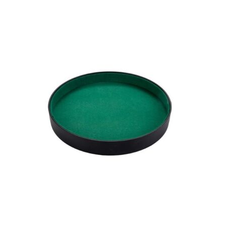Pokerpiste 26cm zwart kunstleder | Longfield