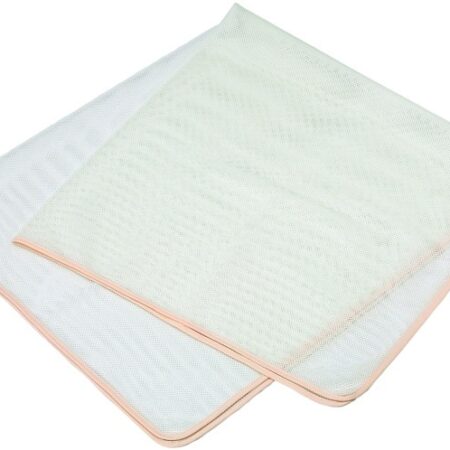 Polyester Rijst Kooknet - Wit met Beige Rand - 100 x 100cm | Tokyo Design Studio