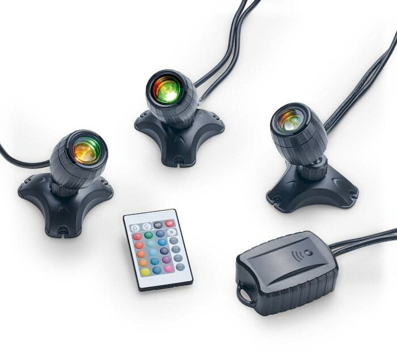 Pontec PondoStar led RGBW vijververlichting - 3 stuks | Pontec