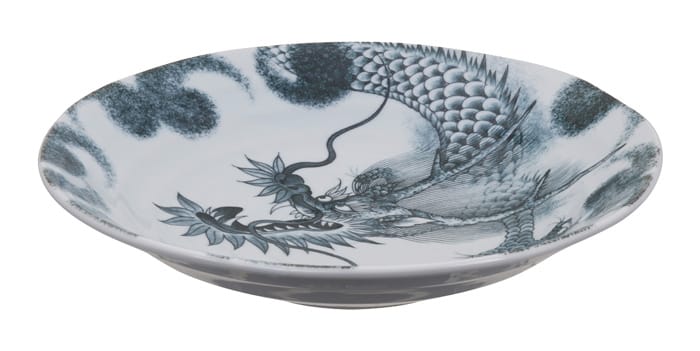 Porseleinen Bord met Draakontwerp - The Oriental Shop - 25.3 x 5.2 cm