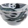 Porseleinen Kom - Dragon Zwart - 350ml - 12.7 x 6.5cm | Tokyo Design Studio