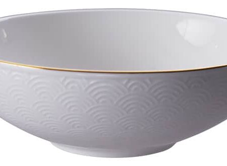 Porseleinen Kom Golven - Nippon White - 780ml 19 x 5.5cm | Tokyo Design Studio