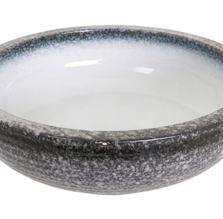 Porseleinen Kom Grijs/Wit - Tajimi - 23.3 x 8 cm | Tokyo Design Studio