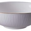 Porseleinen Kom - Nippon White - Gouden Lijnen - 780ml - 19x5.5cm | Tokyo Design Studio