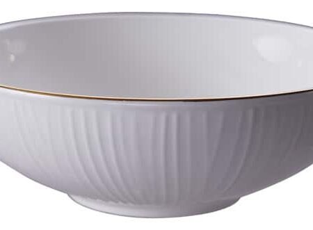 Porseleinen Kom - Nippon White - Gouden Lijnen - 780ml - 19x5.5cm | Tokyo Design Studio