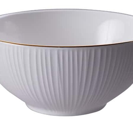 Porseleinen Kom Nippon White - Gouden Rand - 15cm 550ml | Tokyo Design Studio