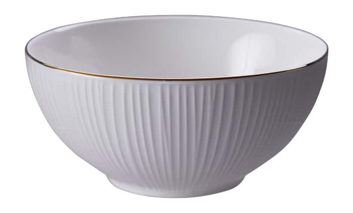 Porseleinen Kom Nippon White - Gouden Rand - 15cm 550ml | Tokyo Design Studio