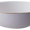 Porseleinen Kom met Gouden Rand - Nippon White - 1300ml 23 x 6.5cm | Tokyo Design Studio