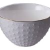 Porseleinen Kom met Gouden Rand - Nippon White - 350ml - 11.4 x 6cm | Tokyo Design Studio