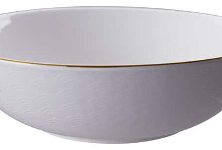 Porseleinen Kom met Gouden Rand - Tokyo Design Studio - Nippon White - 1100ml - 21cm | Tokyo Design Studio