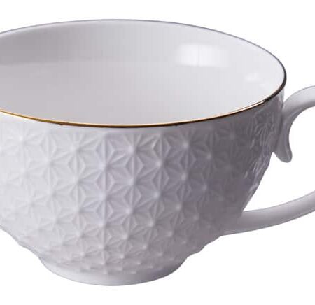 Porseleinen Kopje Ster - Nippon White - Gouden Rand - 250ml | Tokyo Design Studio