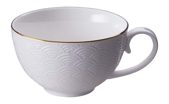Porseleinen Kopje met Golvenpatroon - Tokyo Design Studio - Nippon White - 250ml | Tokyo Design Studio