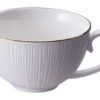 Porseleinen Kopje met Gouden Rand - Nippon White - 180ml | Tokyo Design Studio