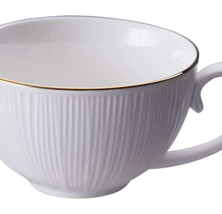 Porseleinen Kopje met Gouden Rand - Nippon White - 180ml | Tokyo Design Studio