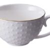 Porseleinen Kopje met Gouden Rand - Nippon White - 180ml | Tokyo Design Studio