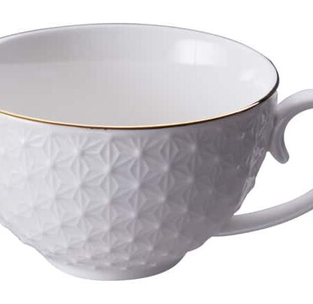 Porseleinen Kopje met Gouden Rand - Nippon White - 180ml | Tokyo Design Studio