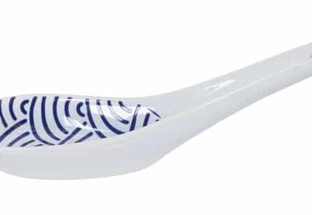 Porseleinen Lepel - Nippon Blue - Tokyo Design Studio - Golven - 13.8 x 4.8cm | Tokyo Design Studio