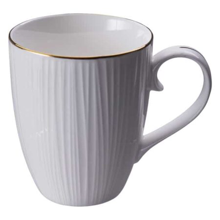 Porseleinen Mok met Gouden Rand - Nippon White - 380ml 8.5 x 10.2cm | Tokyo Design Studio